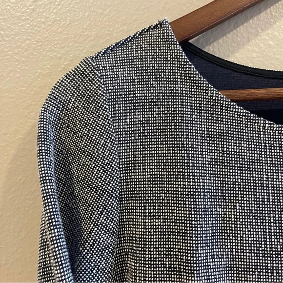 Theory Plentiful Mimi H Tweed Dress Navy M - Picture 6 of 13